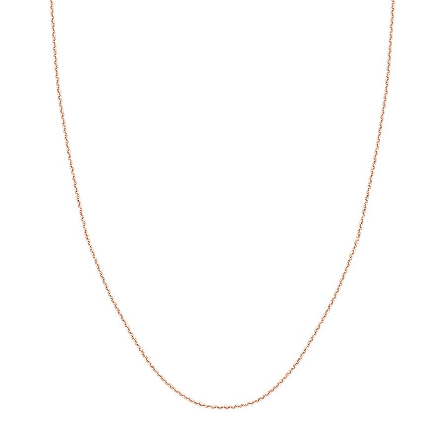 14K Rose Gold 1.15 mm Cable Chain w/ Lobster Clasp - 16 in.