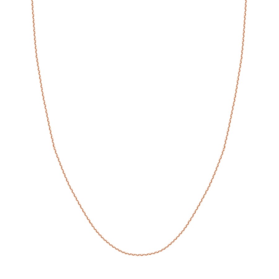 14K Rose Gold 1.15 mm Cable Chain w/ Lobster Clasp - 20 in.