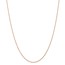 14k Rose Gold 1.15 mm Cable Rope Chain - 18 in.