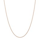 14k Rose Gold 1.15 mm Carded Cable Rope Chain Necklace - 18 in.