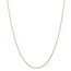 14k Rose Gold 1.15 mm Carded Cable Rope Chain Necklace - 18 in.