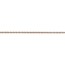 14k Rose Gold 1.15 mm Carded Cable Rope Chain Necklace - 18 in.