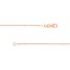 14K Rose Gold 1.15 mm Singapore Chain w/ Lobster Clasp - 16 in.