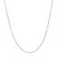 14K Rose Gold 1.2 mm Bead Chain w/ Lobster Clasp - 18 in.