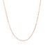 14K Rose Gold 1.2 mm Bead Chain w/ Lobster Clasp - 20 in.