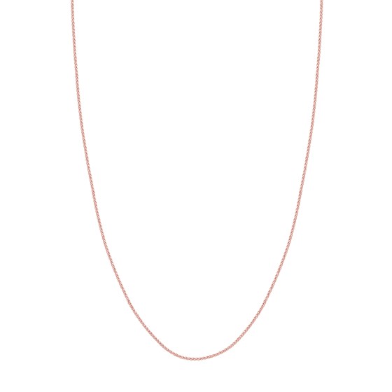 14K Rose Gold 1.25 mm Wheat Chain w/ Lobster Clasp - 18 in.