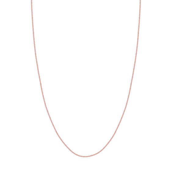 14K Rose Gold 1.25 mm Wheat Chain w/ Lobster Clasp - 20 in. 14K Rose Gold 1.25 mm Wheat Chain w/ Lobster Clasp - 20 in.