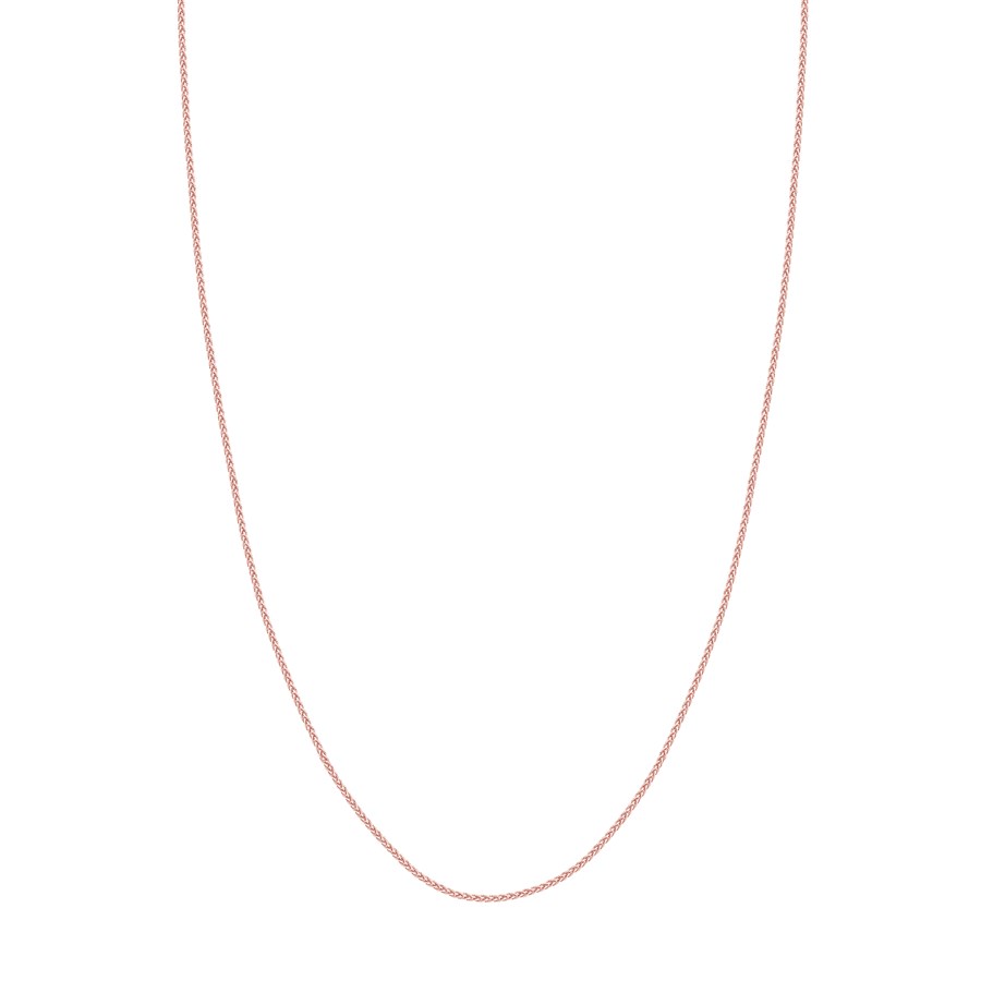 14K Rose Gold 1.25 mm Wheat Chain w/ Lobster Clasp - 20 in.