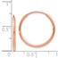 14k Rose Gold 1.2mm Polished Endless Hoop Earrings - 18.5 mm