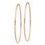 14k Rose Gold 1.2mm Polished Endless Hoop Earrings - 52.5 mm