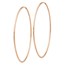 14k Rose Gold 1.2mm Polished Endless Hoop Earrings - 61.75 mm