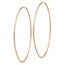 14k Rose Gold 1.2mm Polished Endless Hoop Earrings - 61.75 mm