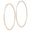 14k Rose Gold 1.2mm Polished Endless Hoop Earrings - 62 mm
