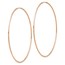 14k Rose Gold 1.2mm Polished Endless Hoop Earrings - 62 mm