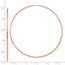 14k Rose Gold 1.2mm Polished Endless Hoop Earrings - 62 mm