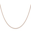 14k Rose Gold 1.4 mm Diamond Cut Cable Chain - 22 in.