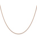 14k Rose Gold 1.4 mm Diamond-cut Cable Chain Necklace - 20 in.