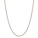 14k Rose Gold 1.40 mm Spiga Chain Necklace - 18 in.