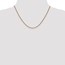 14k Rose Gold 1.40 mm Spiga Chain Necklace - 18 in.