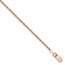 14k Rose Gold 1.5 mm Diamond Cut Rope Chain - 7 in.
