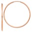 14k Rose Gold 1.5mm Polished Endless Hoop Earrings - 40 mm