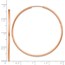 14k Rose Gold 1.5mm Polished Endless Hoop Earrings - 45 mm