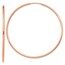 14k Rose Gold 1.5mm Polished Endless Hoop Earrings - 52 mm