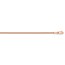 14k Rose Gold 1.65 mm Solid Polished Spiga Chain - 30 in.