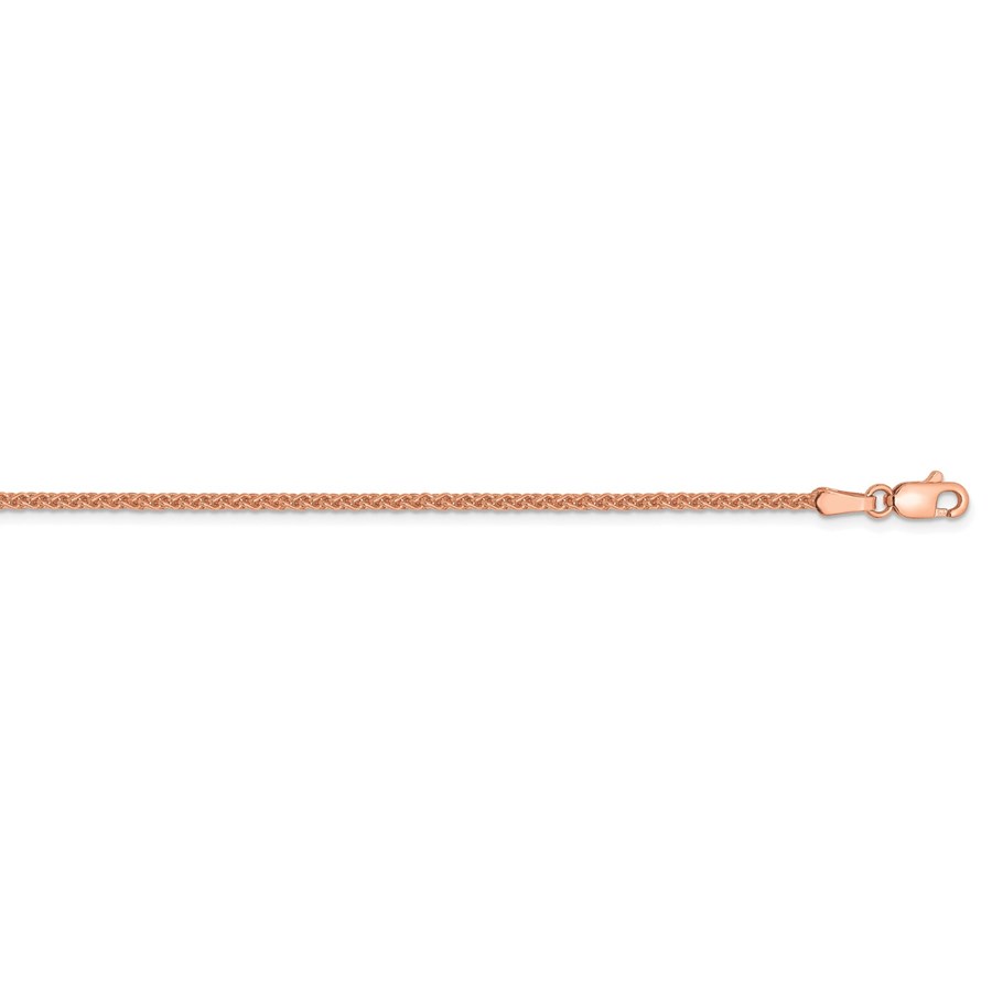 14k Rose Gold 1.65 mm Solid Polished Spiga Chain - 30 in.