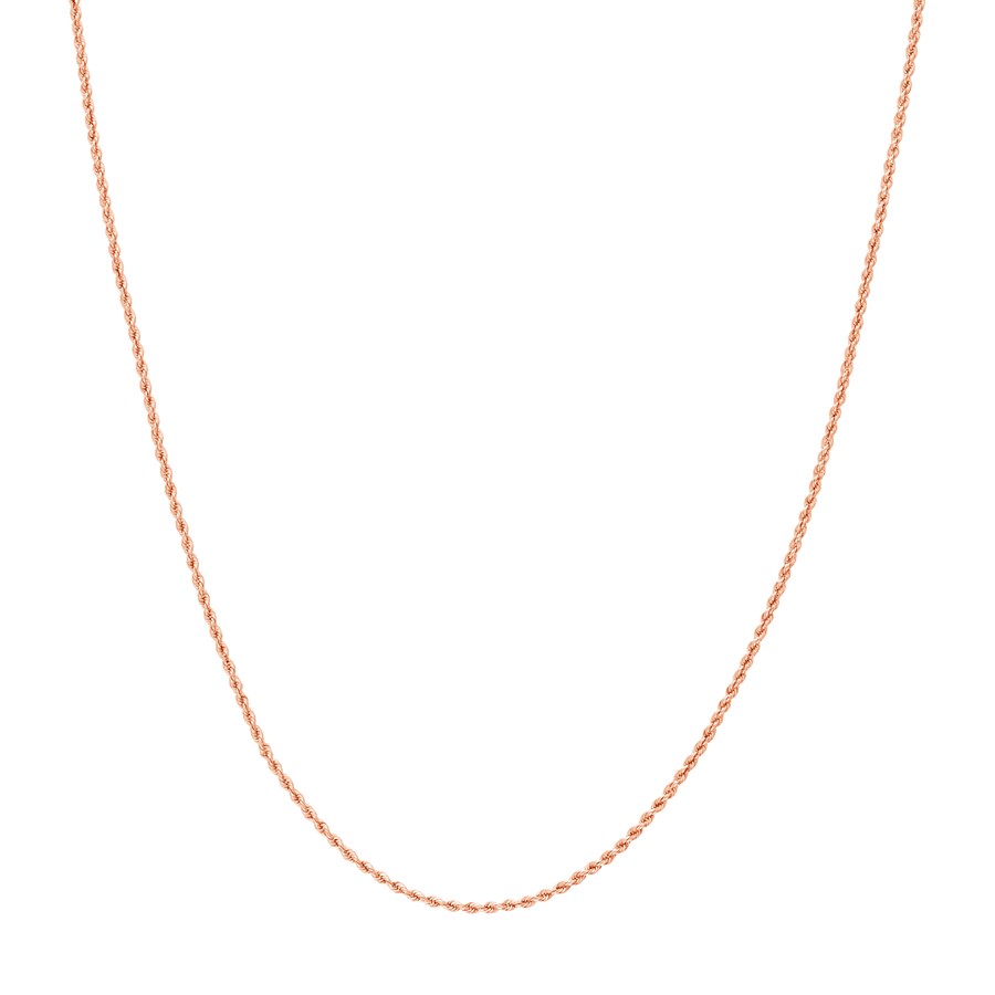 14K Rose Gold 1.8 mm Rope Chain w/ Lobster Clasp - 16 in.