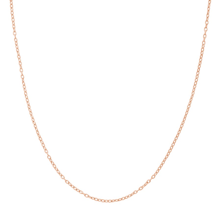 14K Rose Gold 1.82 mm Cable Chain w/ Lobster Clasp - 16 in.