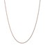 14k Rose Gold 1 mm Diamond-cut Rope Necklace - 18 in.