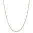 14k Rose Gold 1 mm Diamond-cut Rope Necklace - 18 in.