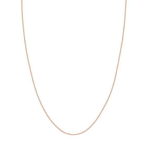 14K Rose Gold 1 mm Snake Chain w/ Lobster Clasp - 16 in.