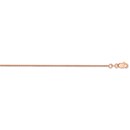 14k Rose Gold 1 mm Solid Polished Spiga Chain - 16 in.