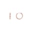 14K Rose Gold 10 mm Square Wire Huggie Earrings