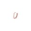 14K Rose Gold 10 mm Square Wire Huggie Earrings
