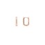 14K Rose Gold 10 x 15 mm Oblong Polished Hoops