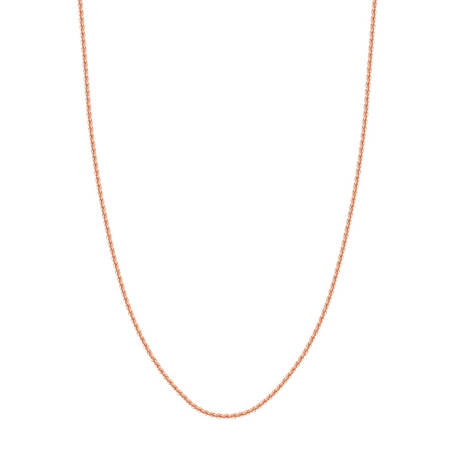 14K Rose Gold 2.3 mm Rope Chain w/ Lobster Clasp - 24 in.