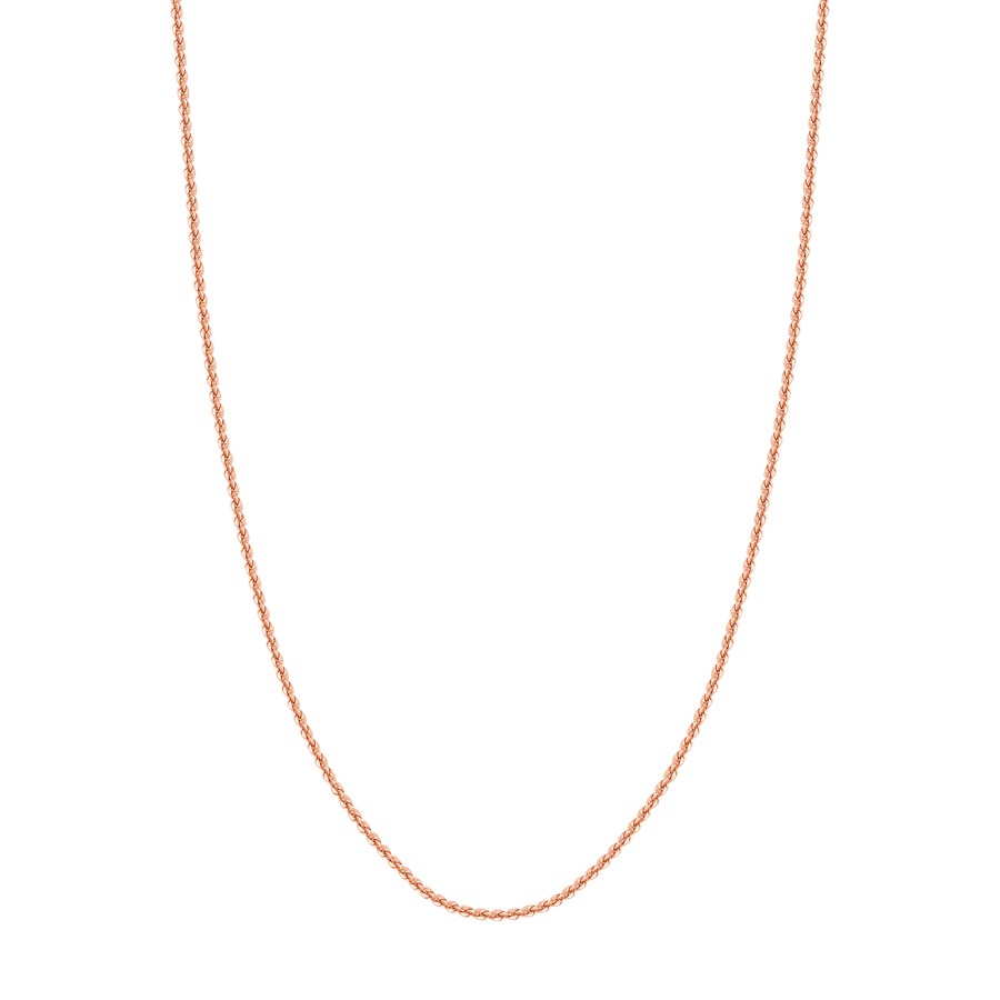 14K Rose Gold 2.3 mm Rope Chain w/ Lobster Clasp - 24 in.