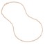 14K Rose Gold 2.5 mm Bead Chain w/ Lobster Clasp - 20 in.
