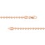 14K Rose Gold 2.5 mm Bead Chain w/ Lobster Clasp - 20 in.