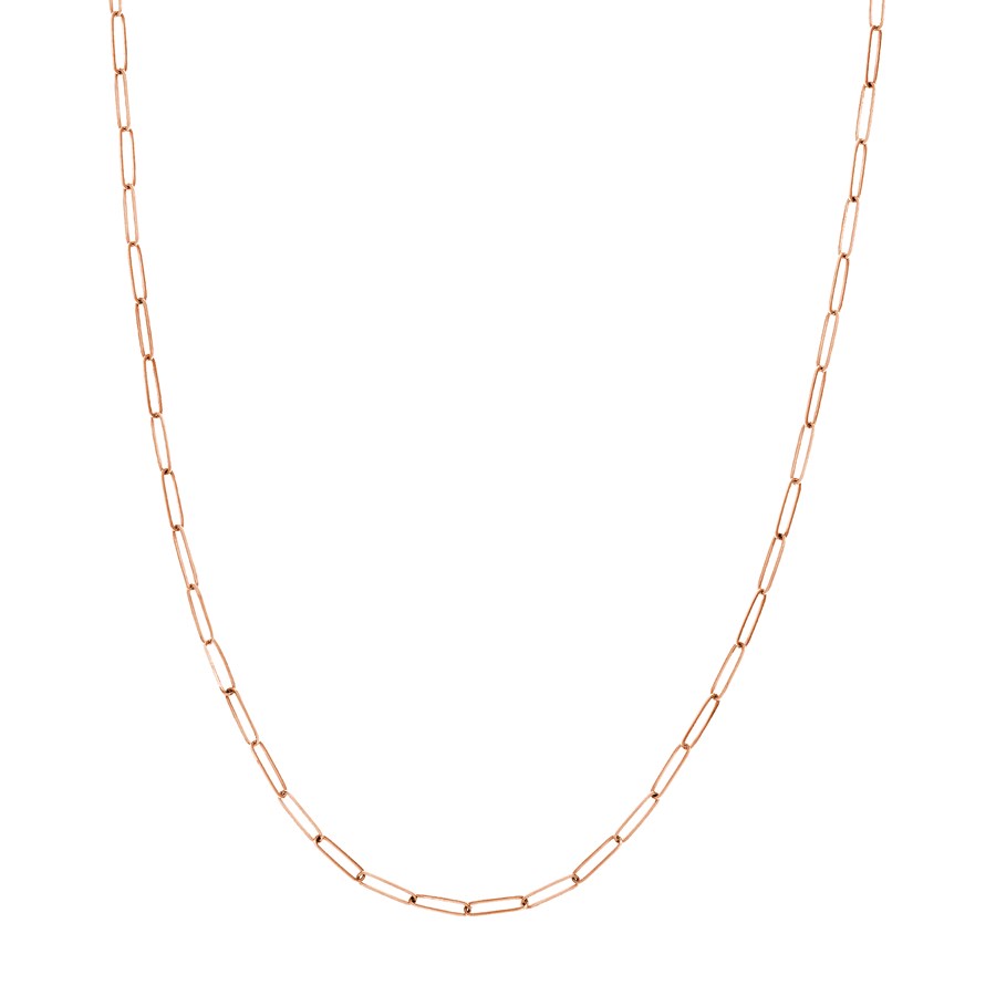 14K Rose Gold 2.6 mm Fancy Chain w/ Lobster Clasp - 24 in.
