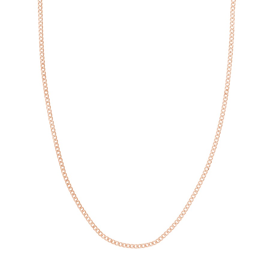 14K Rose Gold 2.7 mm Curb Chain w/ Lobster Clasp - 16 in.