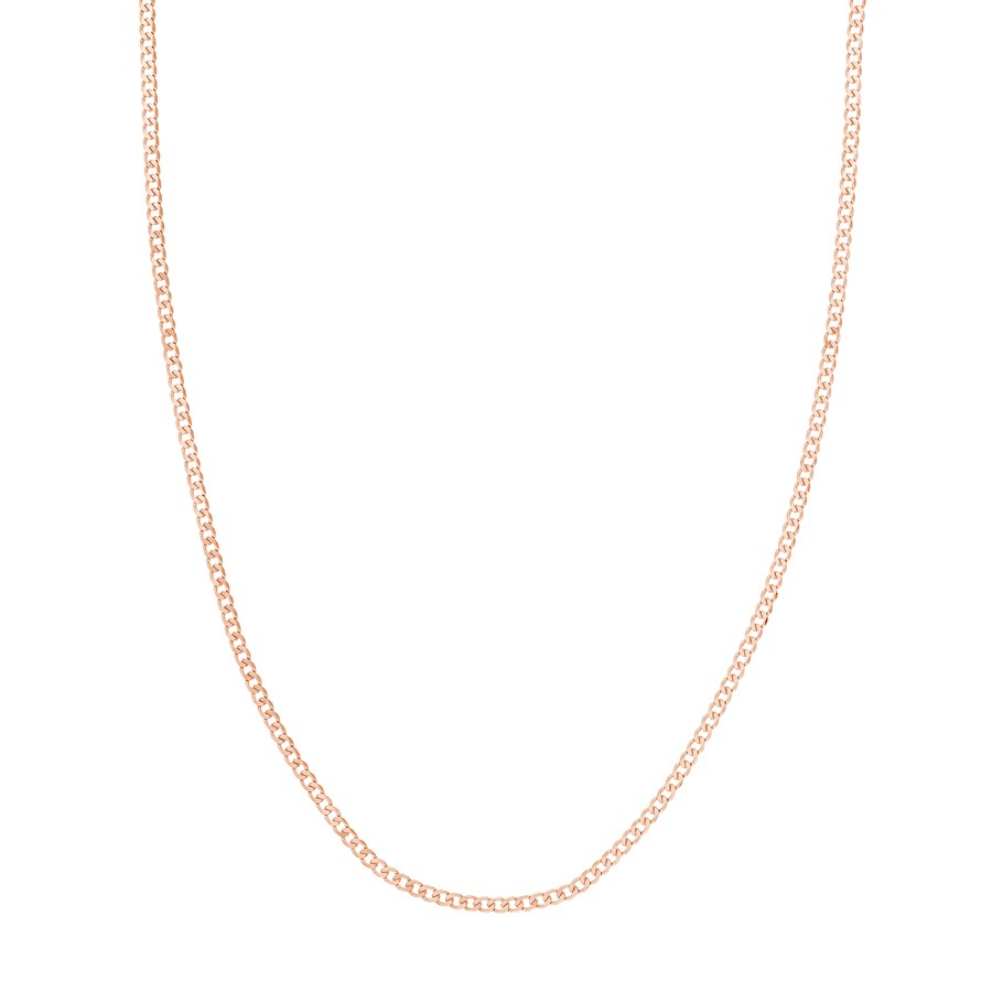 14K Rose Gold 2.7 mm Curb Chain w/ Lobster Clasp - 20 in.