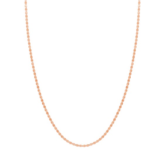 14K Rose Gold 2.7 mm Valentino Chain w/ Lobster Clasp - 24 in. 14K Rose Gold 2.7 mm Valentino Chain w/ Lobster Clasp - 24 in.