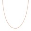 14K Rose Gold 2 mm Bead Chain w/ Lobster Clasp - 24 in.