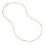 14K Rose Gold 2 mm Bead Chain w/ Lobster Clasp - 24 in.