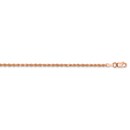 14k Rose Gold 2 mm Diamond Cut Rope Chain - 24 in.