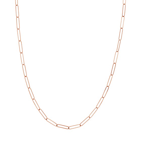 14K Rose Gold 3.4 mm Fancy Chain w/ Lobster Clasp - 18 in. 14K Rose Gold 3.4 mm Fancy Chain w/ Lobster Clasp - 18 in.